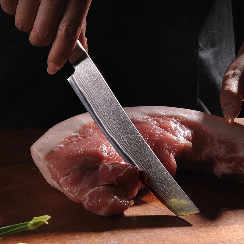 67 Layer Damascus Steel Japanese Chef Knife Meat Cleaver Kitchen Knife Fish Sushi Slicing Filleting Knife Cooking Cutting Tools